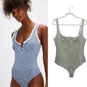 We The Free Gingham Bodysuit